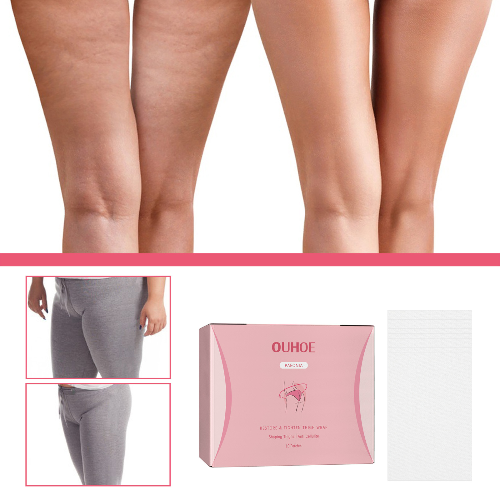 Il cerotto per il sollevamento delle cosce OUHOE stringe le gambe, i muscoli delle cosce, modellando il dimagrimento e la bellezza_voghion.com