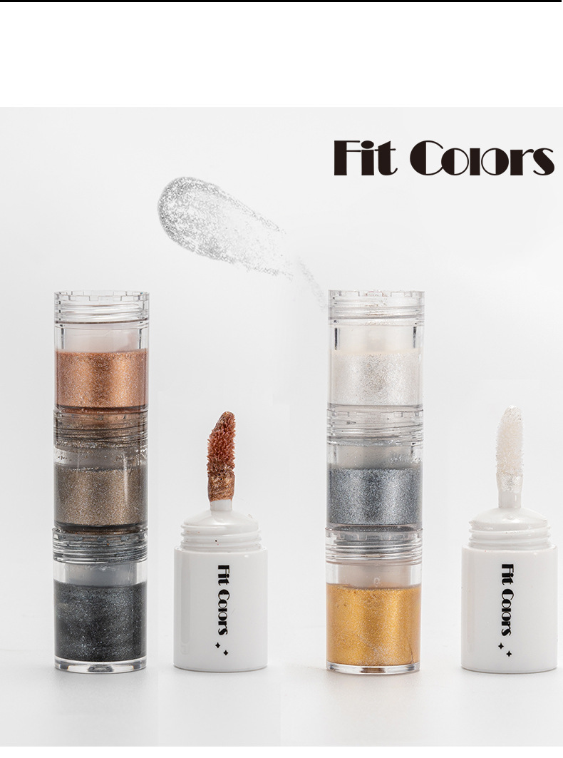 Cross-border bestseller Fit Colors3: Smoky Eye Water, Eyeshadow Diamond Liquid, Pearlescent Fine Sparkling Eyeshadow Liquid, Lip Gloss undefined