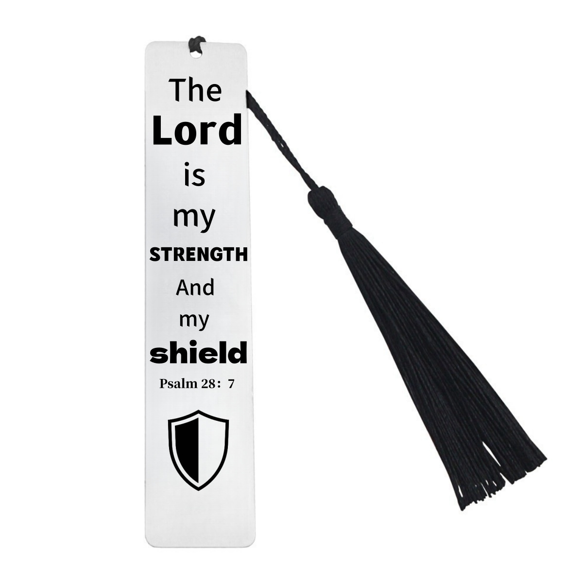 The Lord is my STRENGTH原创跨境书签亚马逊热销基督徒金属书签
