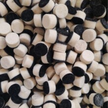 植绒羊毛轮自粘细羊毛磨片大理石材玻璃不锈钢镜面抛光轮羊毛毡垫