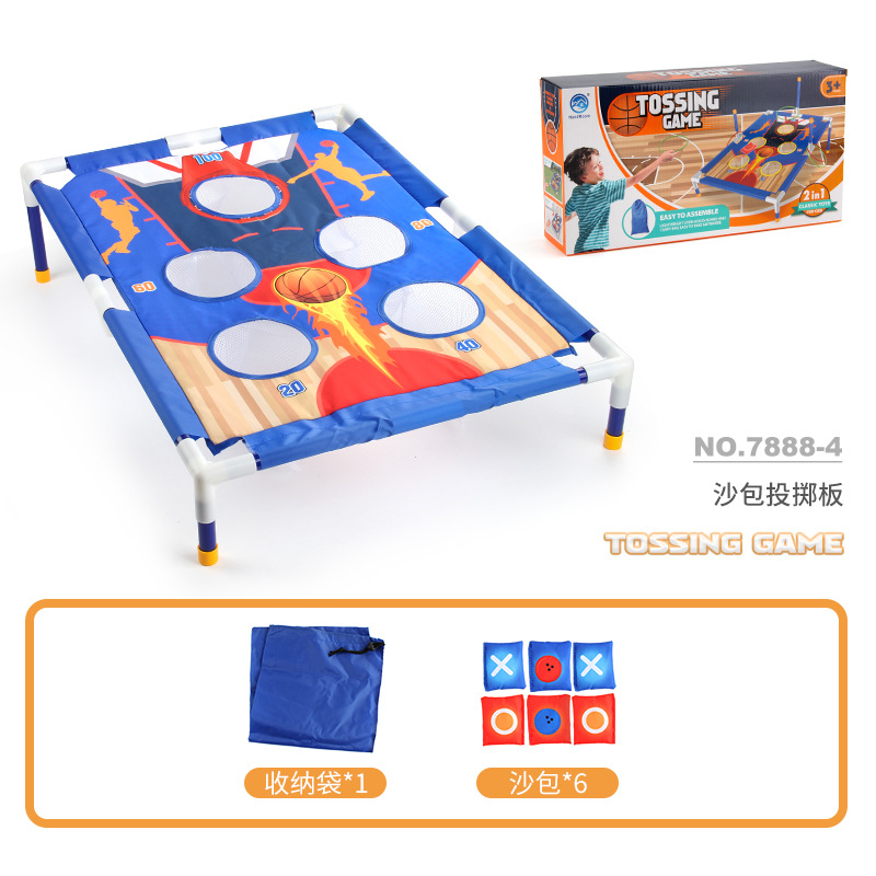 Transfronterizo nuevos juguetes deportivos para niños en interiores y exteriores lanzamiento competitivo bolsa de arena ejercicio interactivo entre padres e hijos lanzando Junta anillo