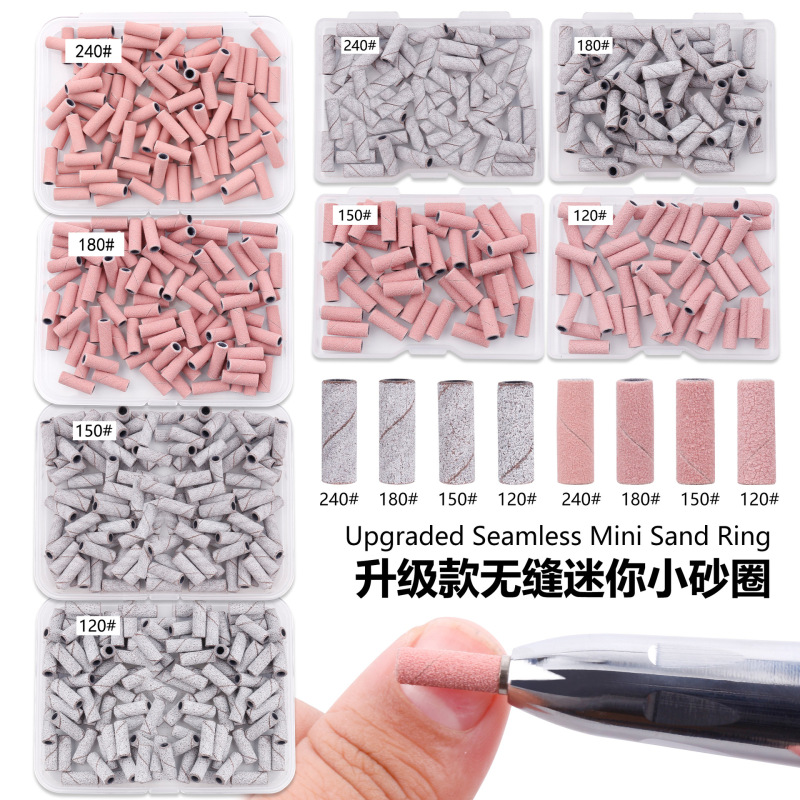 3.0mm Upgraded High-Quality Nail Sanding Ring, Sharp Ceramic Sanding Ring for Nail Art, Seamless Small Sanding Ring for Removing Dead Skin