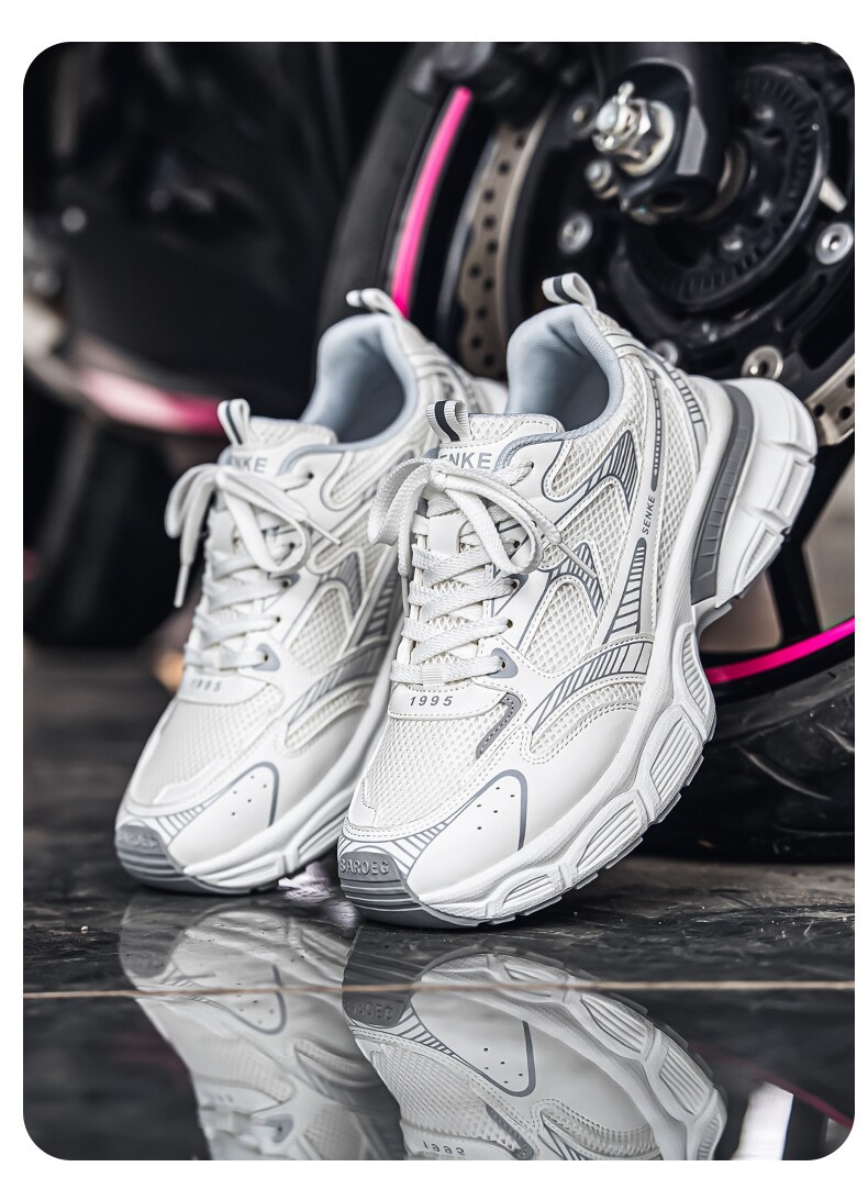 Men's Summer Breathable Trendy Versatile Youth Mesh Sneakers, Casual Running Thick-soled Height-increasing Dad Shoes_vogvips.com