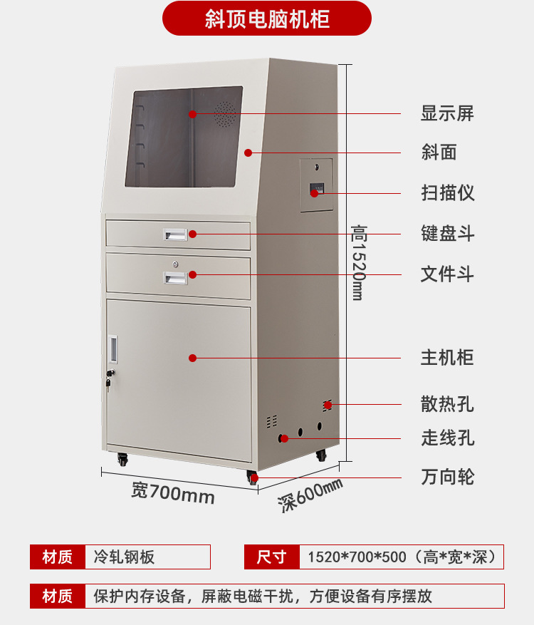 PC电脑机柜工业机柜数控机床电脑柜机箱网络柜工业控制柜仿威图柜-阿里巴巴