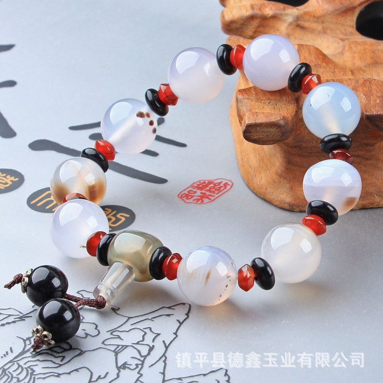老玛瑙手链003