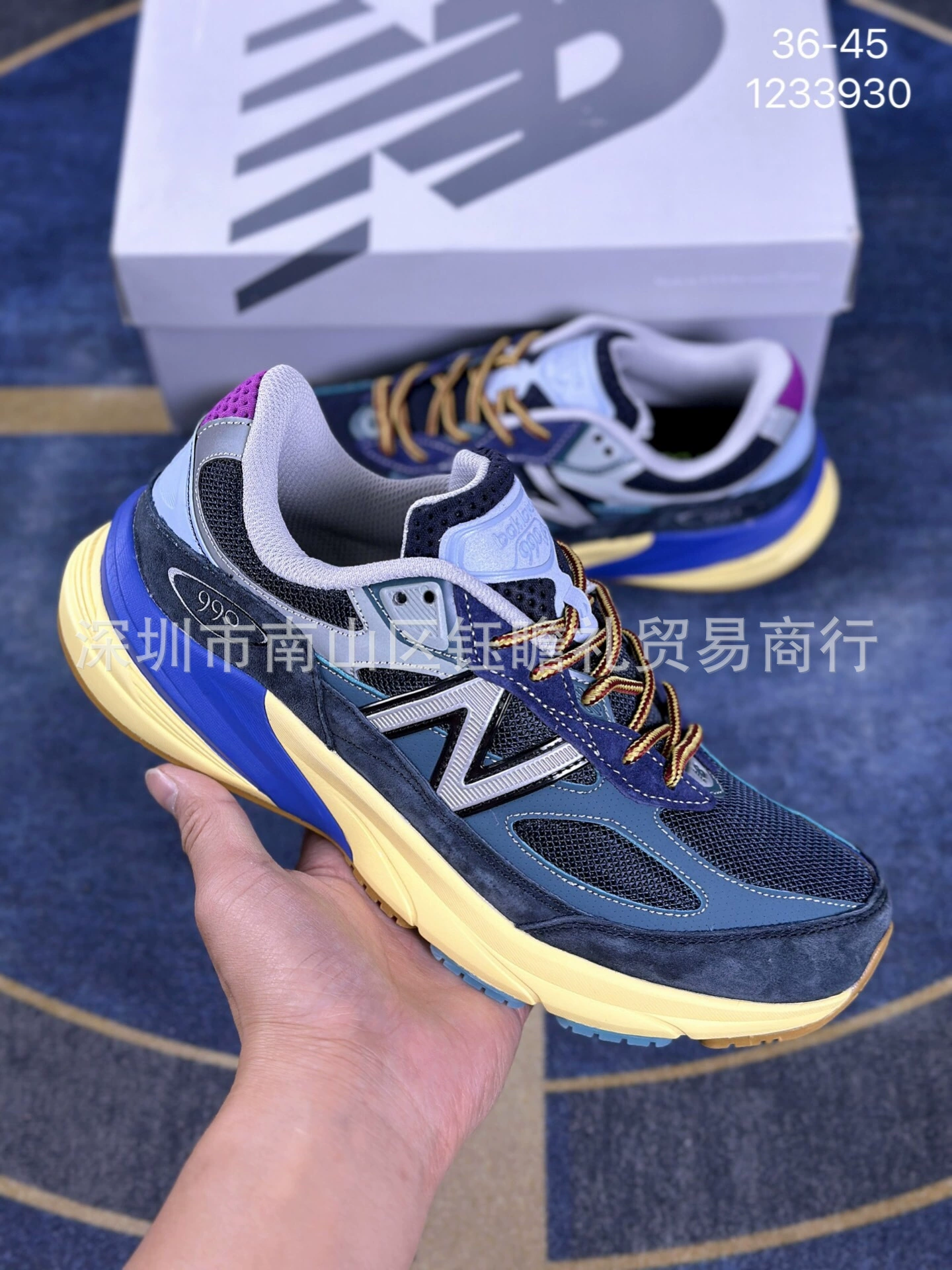 Кроссовки (New Balance) повседневные из сетки и замши, легкие, размеры 36–45