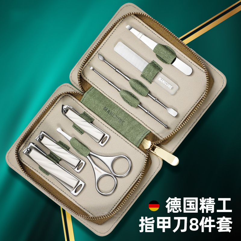 Kit de cortador de uñas doméstico portátil de corte de uñas, pinzas de corte de nariz y cabello, un solo paquete de cortador de uñas