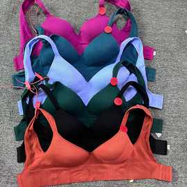 高强度防震运动内衣女跑步防震搭扣瑜伽健身文胸聚拢定型大码bra