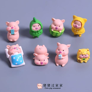 Мини-фигурка поросёнка для декора набор-сюрприз