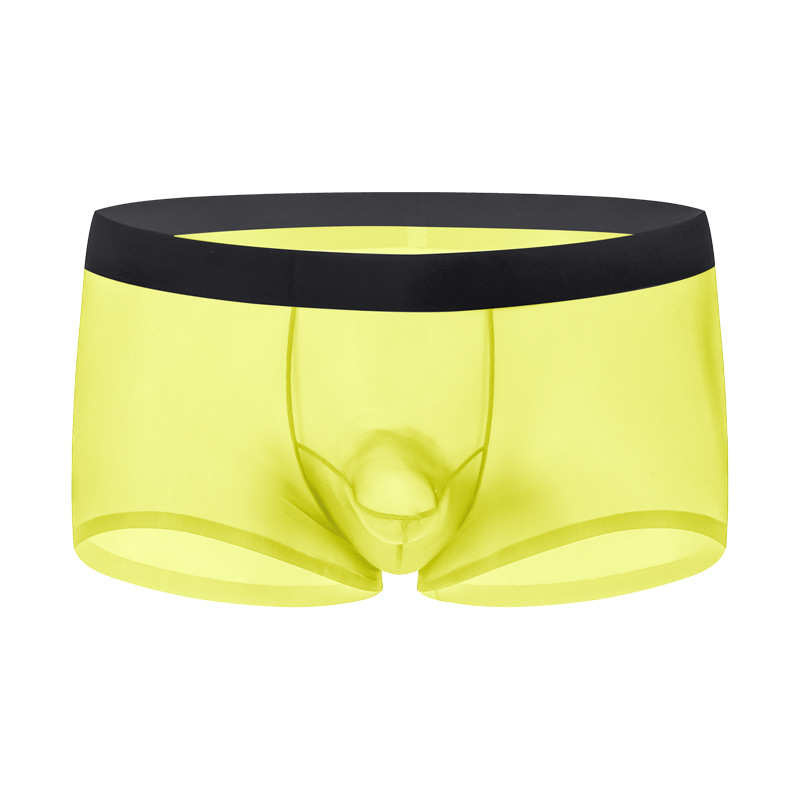 新品メンズ50gアイスショート四角ズボンクラシック銃弾分離立体裁断速乾通気平角パンツ