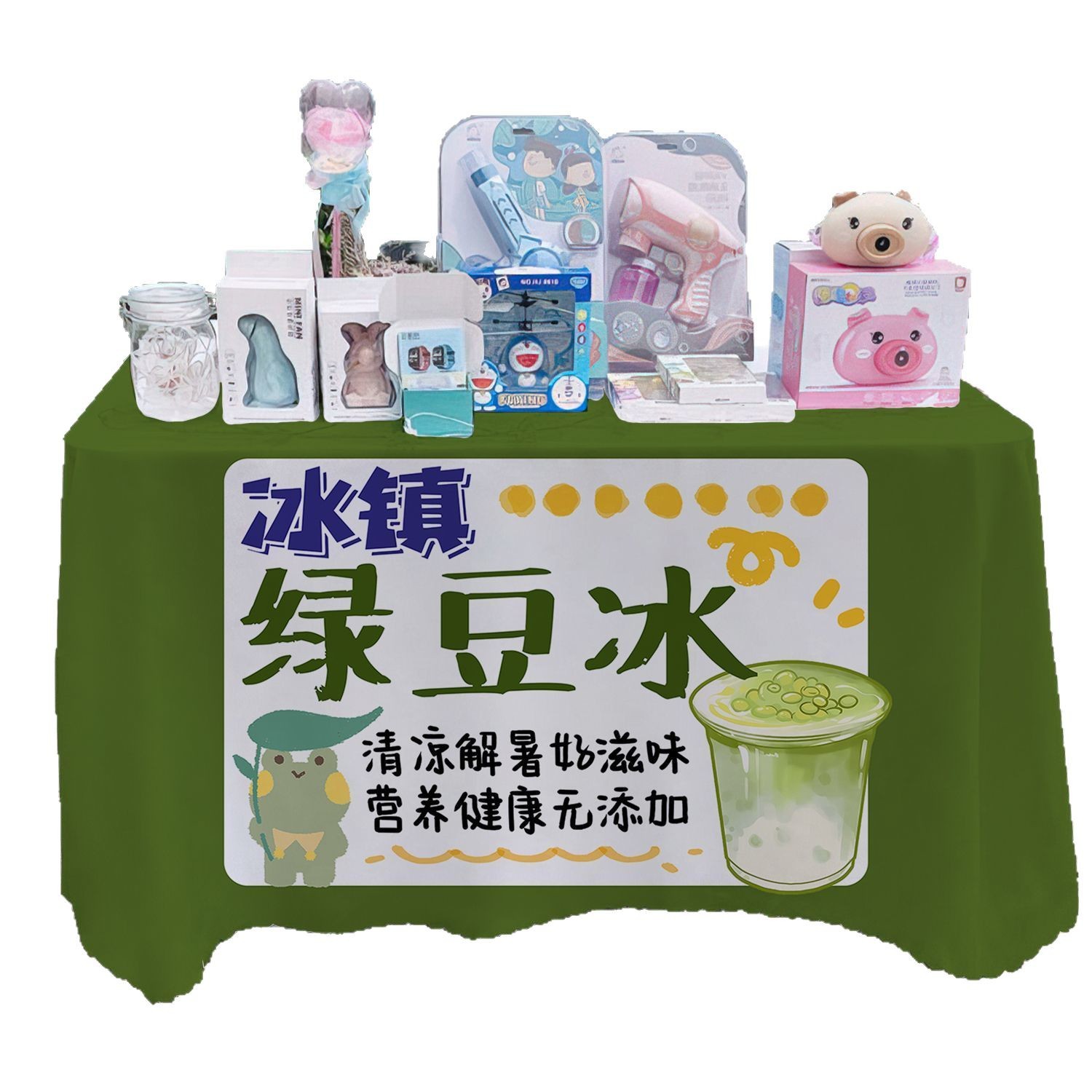 Mantel de hielo de frijol mungo helado