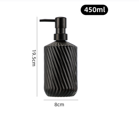 Amazon 400ml botella de champú de vidrio transparente diamante desinfectante de manos botella de jabón líquido de baño botella de vidrio