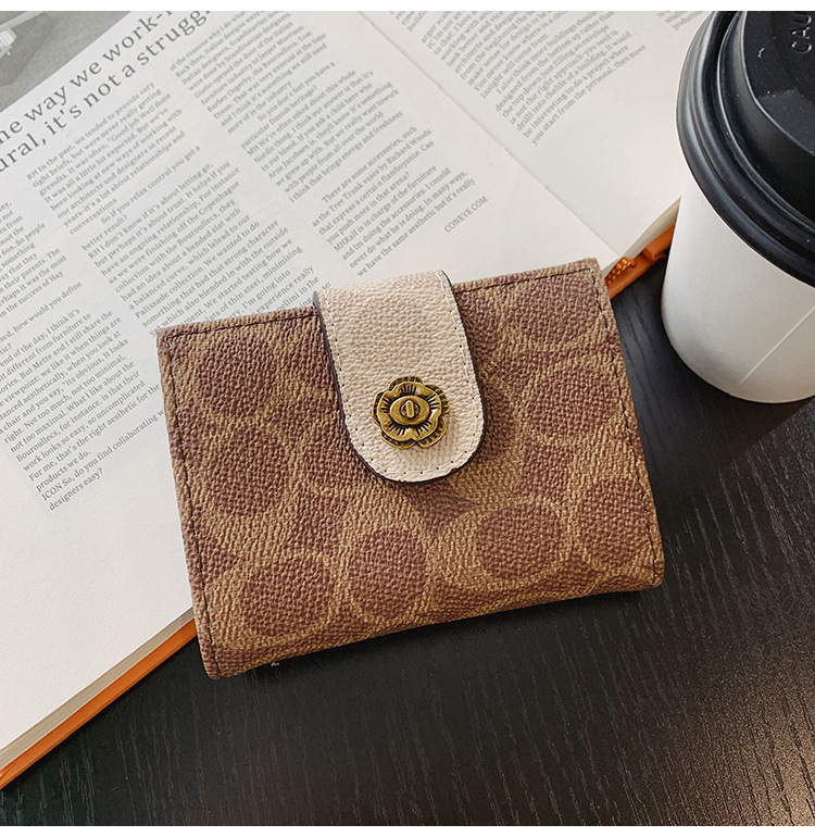 Card Holder Small Wallet Female 2021 New Mini And Simple Large Capacity Short Card Holder One Piece Dropshipping Female Coin Purse display picture 10