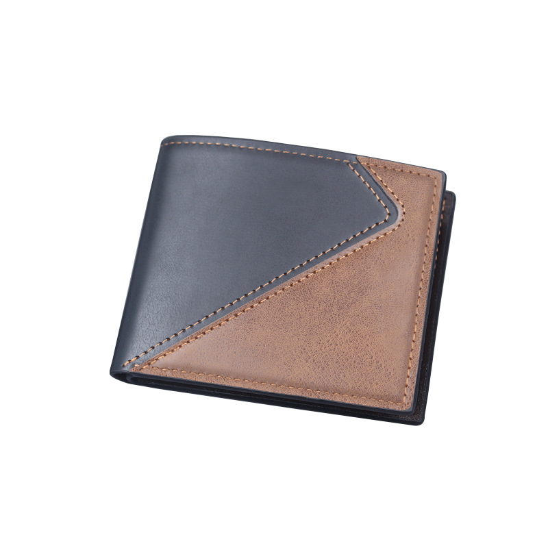 Nueva cartera de hombre, cartera de tarjeta corta, cartera de licencia de conducir, cartera de hombre de gran capacidad, 30% de descuento.