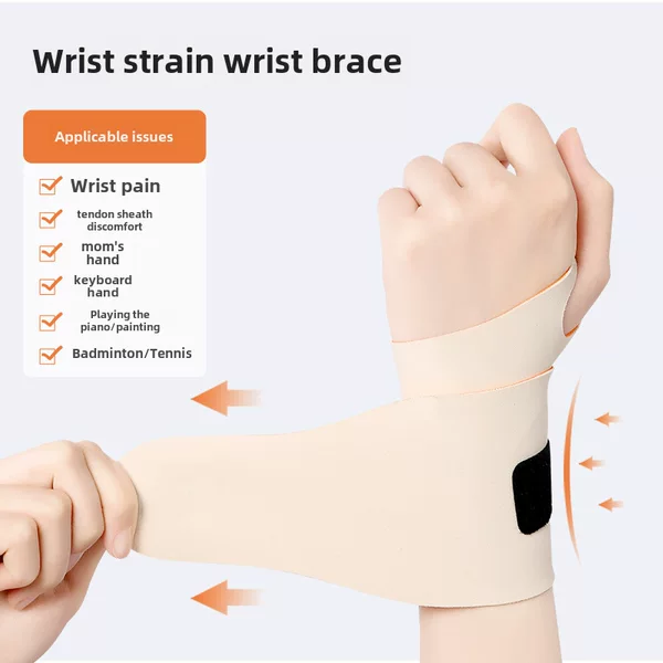 Spring and Autumn Thin Sports Wristbands Anti-Sprain Pressure Women's Tendon Sheath Wristbands Men's Wristbands Badminton Tennis Wristbands