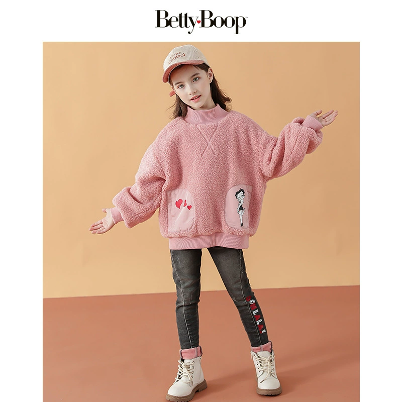 Флисовый толстовка Velvet, тёплое зимнее термобелье, детская одежда, западный стиль, для подростков