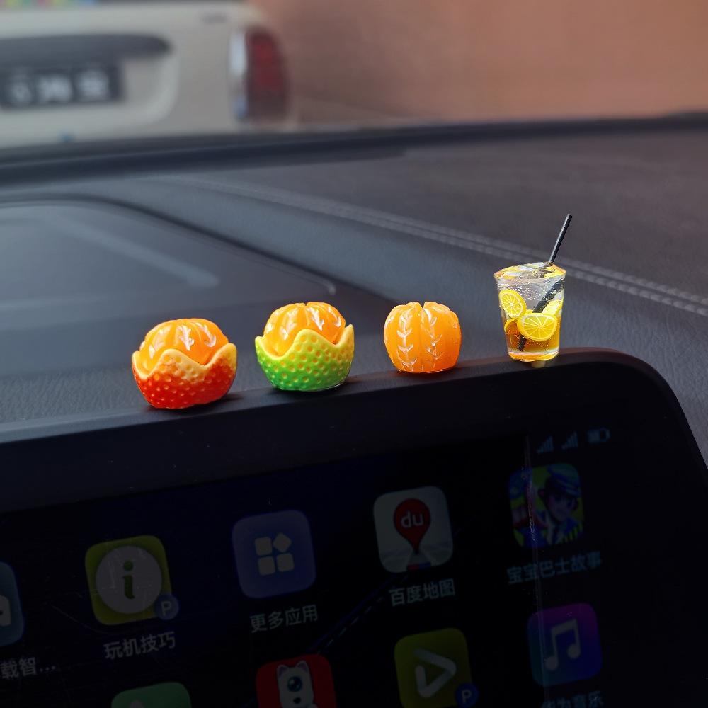Adornos de coche de la serie de café americano, decoración de la pantalla de la consola central del coche, suministros de coche, mini adornos pequeños