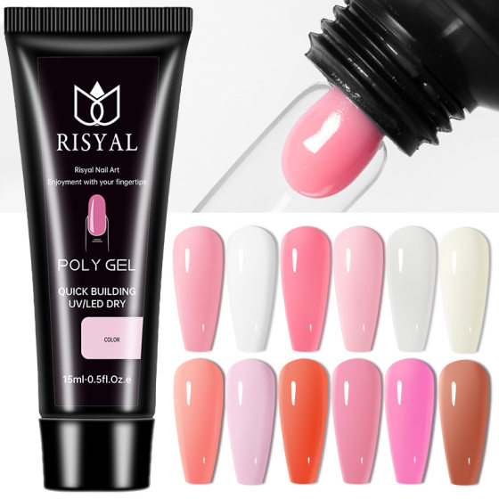 Crystal extension glue Nail Polish glue wholesale Poly Gel nail fast extension 15ml phototherapy free paper holder Jelly Glue