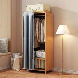 衣柜卧室家用简易实木大容量结实耐用衣服柜子出租房经济型储衣柜
