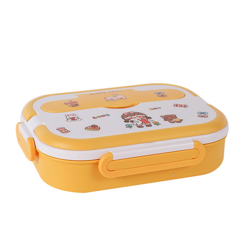 304 stainless steel insulated lunch box, special canteen lunch box for primary and secondary school students, compartmented dinner plate for office workers