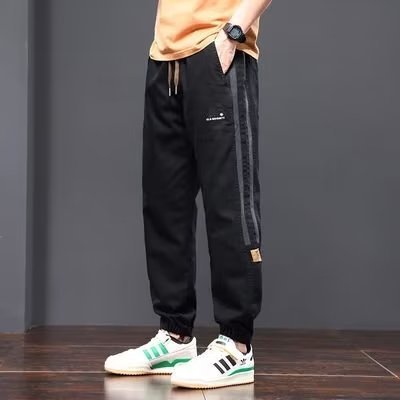 Pantalones casuales de otoño e invierno, marca de moda para hombres, pantalones bonitos, nuevos pantalones largos de mezclilla Harlan, moda masculina