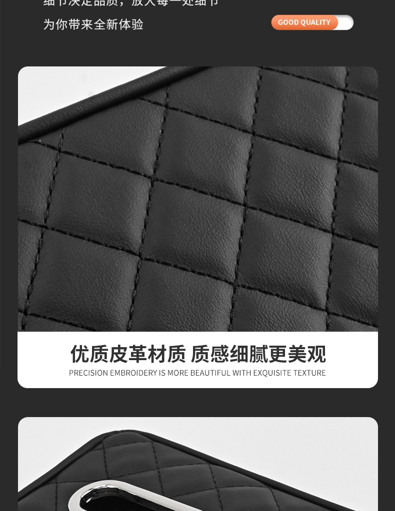 New Universal Car Armrest Box Pad Memory Foam Leather Center Console