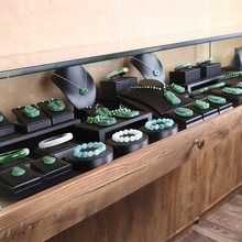 翡翠珠宝展示道具柜台手链手镯展示盘首饰托盘耳环项链饰品展示架