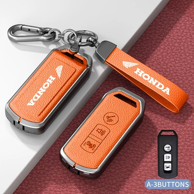 Xin Da Zhou Ben Tian: Car key bag - standard-model-a-orange-zinc-alloy-case-hardware-bracelet