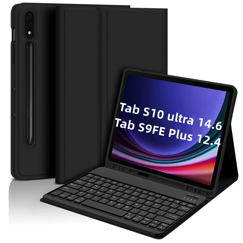Cross-Border Samsung S11Ultra Tablet Protective Case S9Feplus Bluetooth Keyboard S7Fe Leather Case Pen Slot S8 Applicable Cross-Border Samsung S11Ultra Tablet Protective Case S9Feplus Bluetooth Keyboard S7Fe Leather Case Pen Slot S8 Applicable