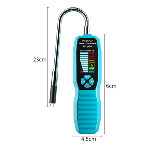 Multifunctional Brake Fluid Test Pen for Testing Water Content in Brake Fluid with High Precision LCD Display, Automotive Repair Tool