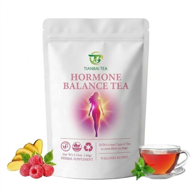 Cross-Border Hormone Balance Tea Raspberry Mint Ginger Combination Herbal Tea Women's Health Tea