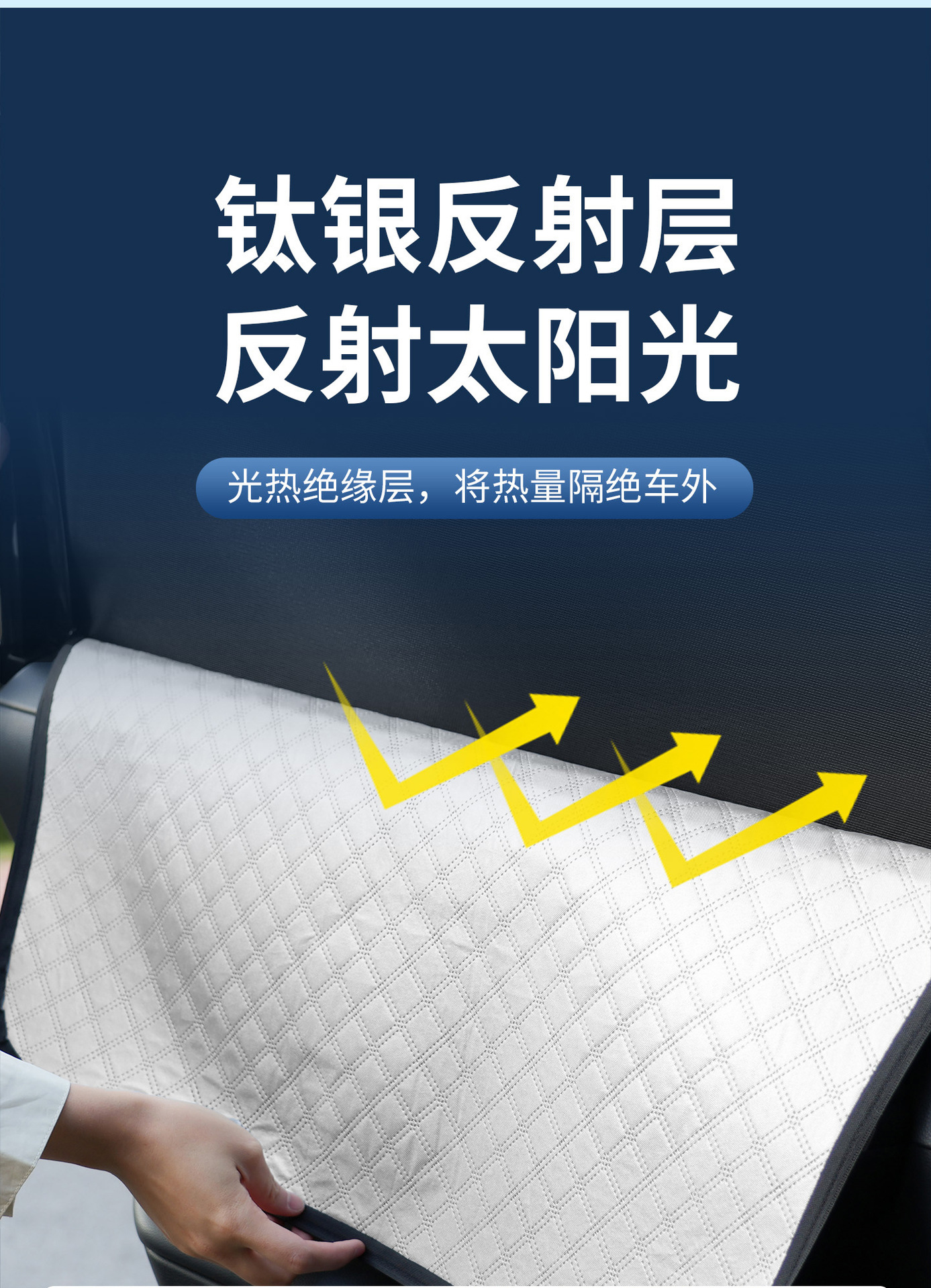 Cross-Border Shipping of Eight-Layer Thickened Zippered Car Accessories, Car Sunshade Curtain, Privacy Protection, Anti-Peeping Car Window Sunshade