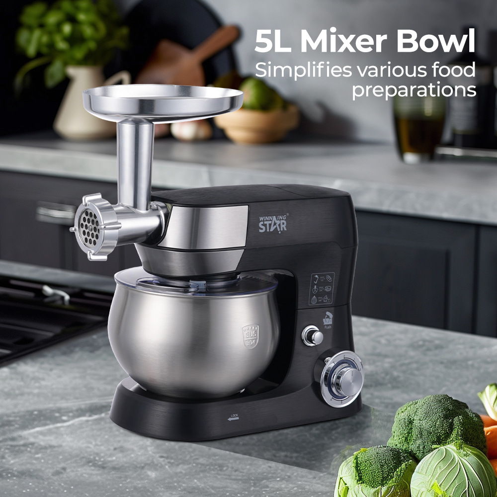 Winning star crossover hogar 5L mezcla de fideos mezclados máquina de chef multifuncional Stand Mixer