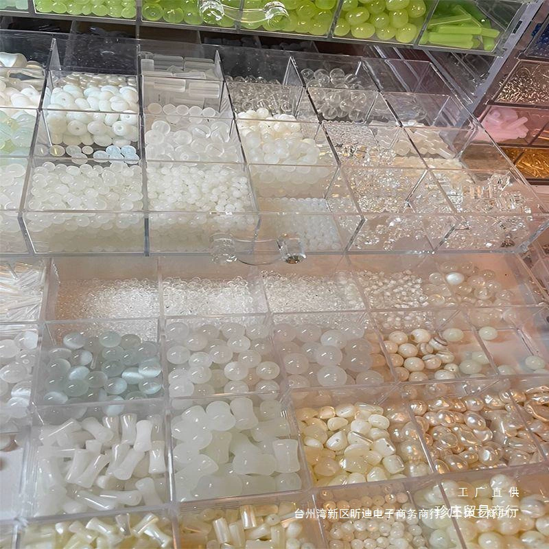 Ящик для хранения из бисера, многослойный, с несколькими отделениями, прозрачный ящик для хранения ювелирных изделий большой емкости, настольный ящик для хранения с выдвижными ящиками, другие