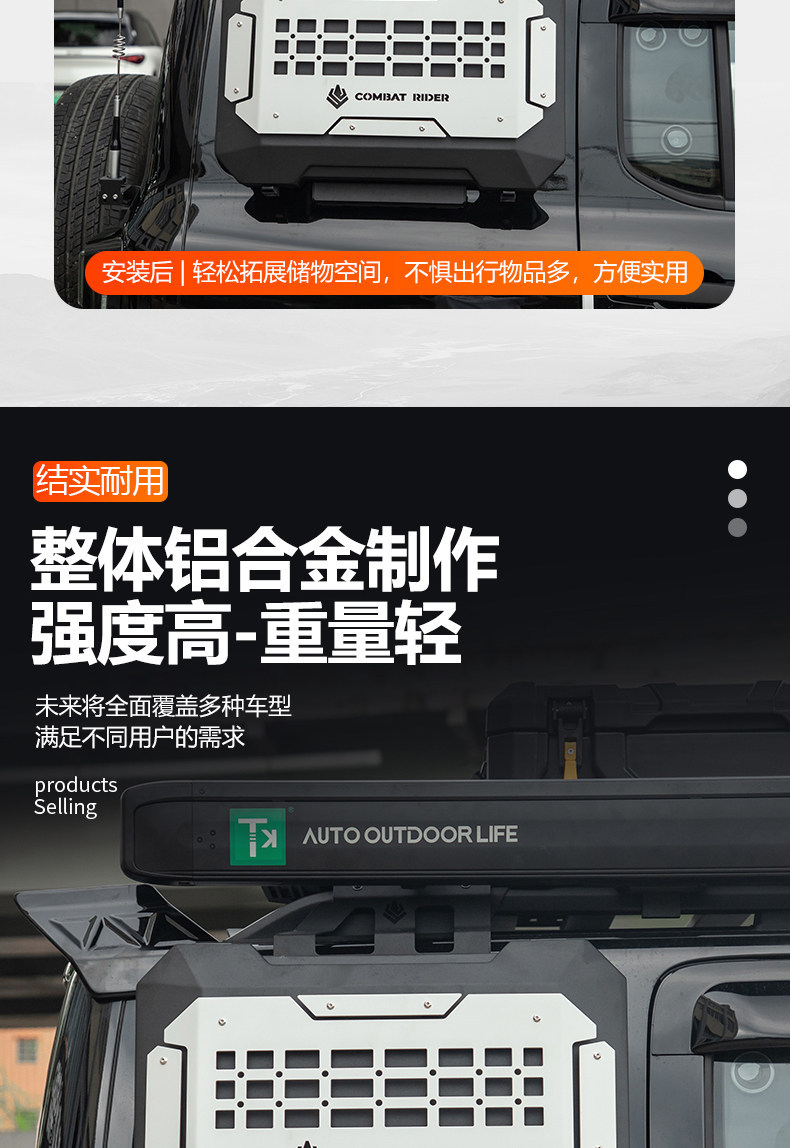Explorer Mecha Backpack Outdoor Camping Car Roof Expansion Explorer Car Roof Rack Awning Side Tent
