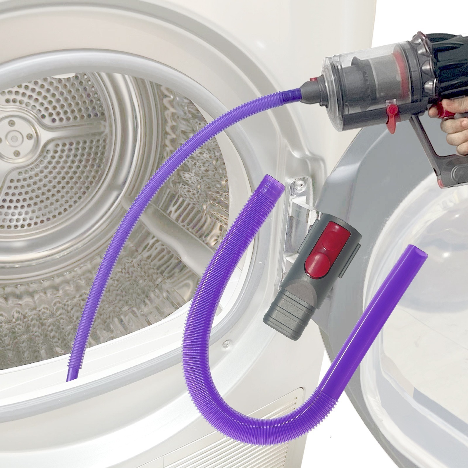 Aplicable Dyson aspiradora accesorios V11 V7 V8 V10 vacío de succión cabeza plana de succión de botón rojo de succión estrecha