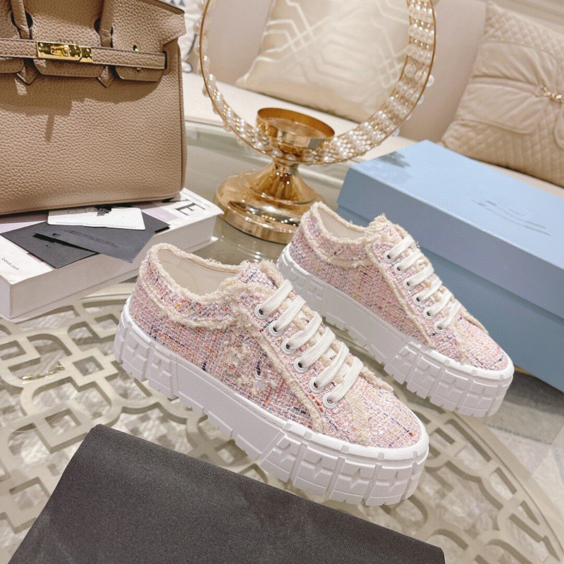 New Style Canvas Platform Shoes Small White Shoes 2024 Spring and Summer Round Head Breathable Fashion Ladies Height sneaker