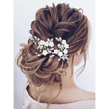 O 18417 Pearl Rhinestone Bridal Hair Comb �������鷢��