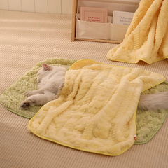 ペット毛布猫の巣冬保温猫毛布四季通用厚寝マット冬寝用犬マット