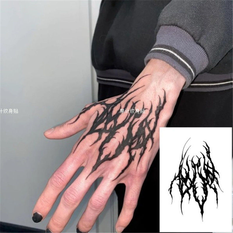 Shimo Dark Hand Tattoo Stickers for Men and Women, Long-Lasting Tattoos, Juice Social Personality Totem Arm Tattoo Stickers Shimo Dark Hand Tattoo Stickers for Men and Women, Long-Lasting Tattoos, Juice Social Personality Totem Arm Tattoo Stickers