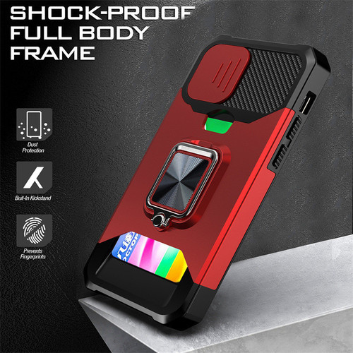 Suitable for iPhone15PROmax ring card phone case 15pro push window 14 bracket anti-fall protective cover