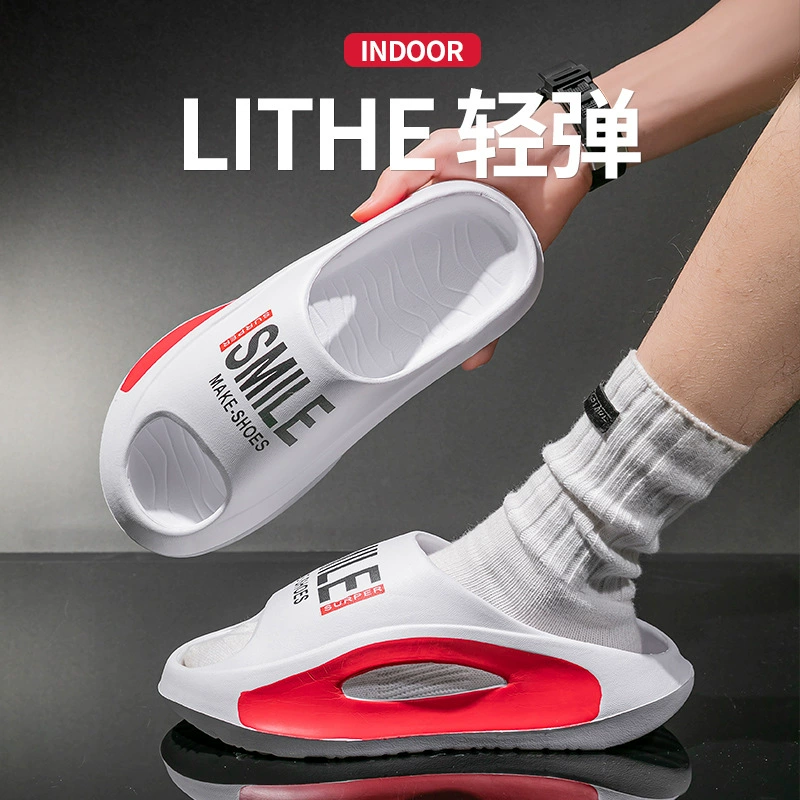 Холодные тапочки женские толстые подошвы, туфли из кексов, которые носят внутри и снаружи пары трансграничной моды, дикие спортивные мужские тапочки