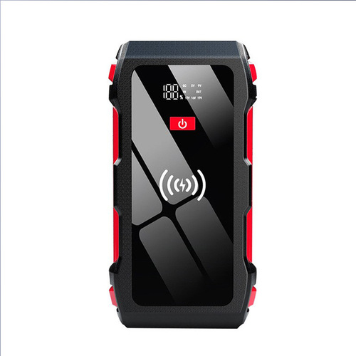 Car emergency jump starter high-capacity power bank 12V wireless mobile charger vehicle battery ignition device