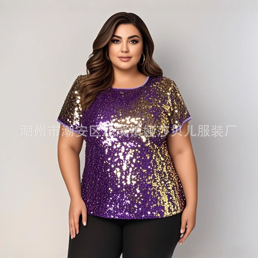 Summer shirt with a round collar