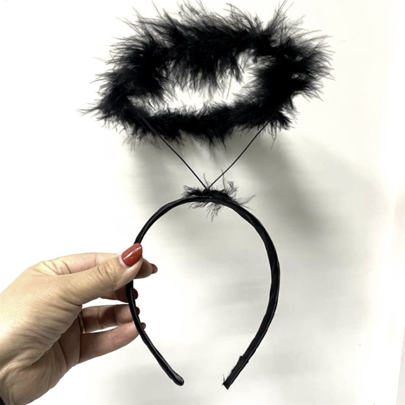 Diadema de ángel negro