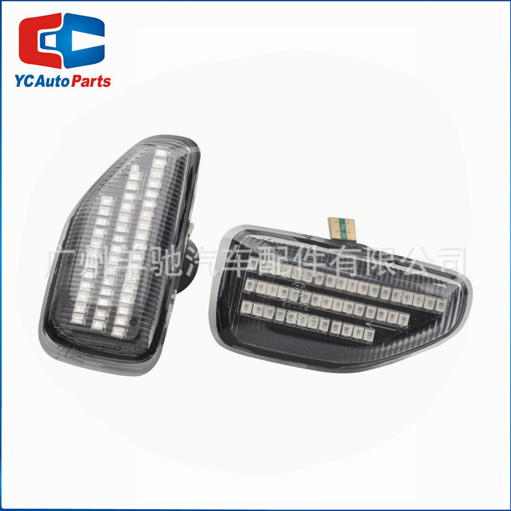 Para Dacia Logan Sandero Duster Lámpara de cuchilla de flujo lateral Luz de dirección lateral