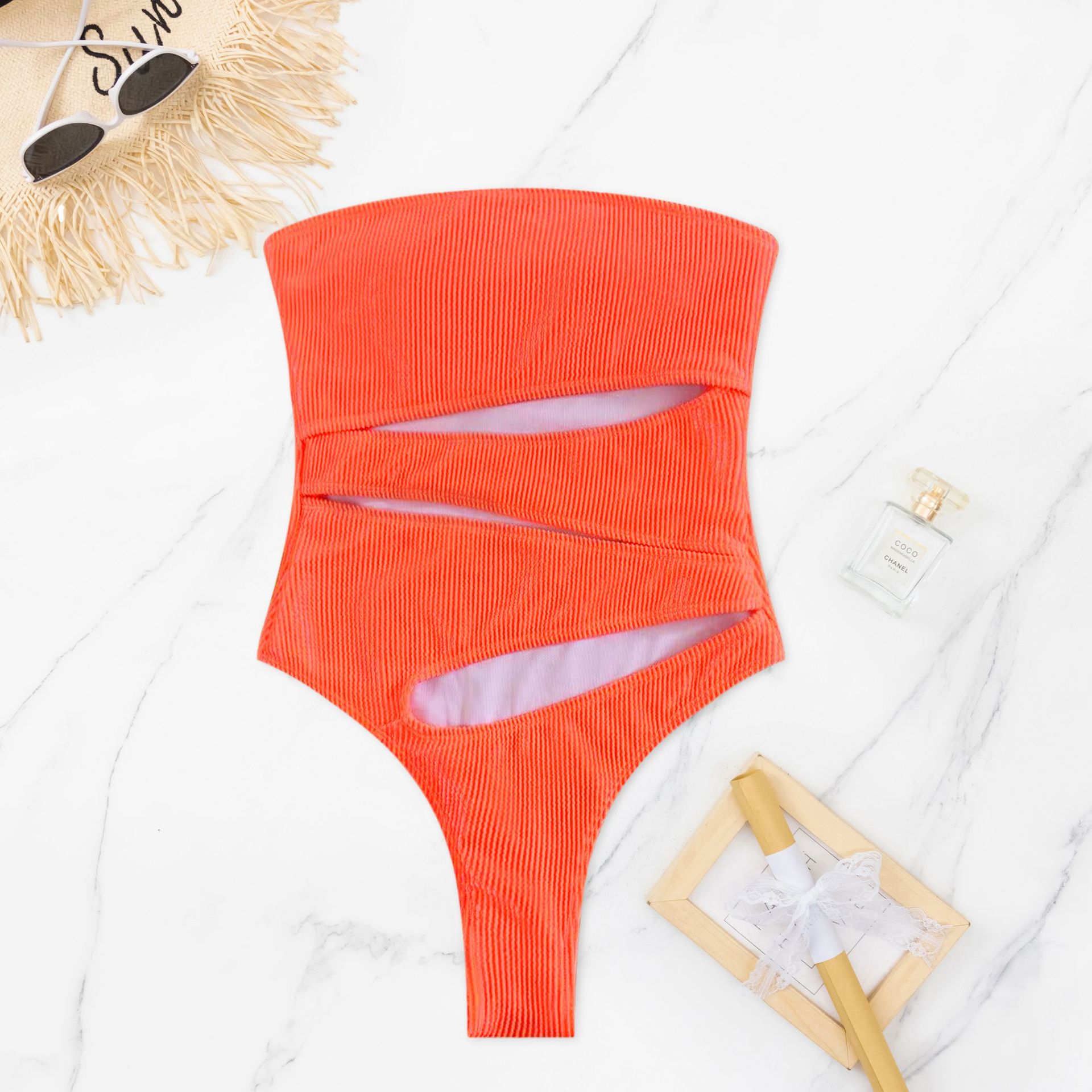 Women's Basic Modern Style Simple Style Solid Color 1 Piece One Piece Swimwear display picture 9