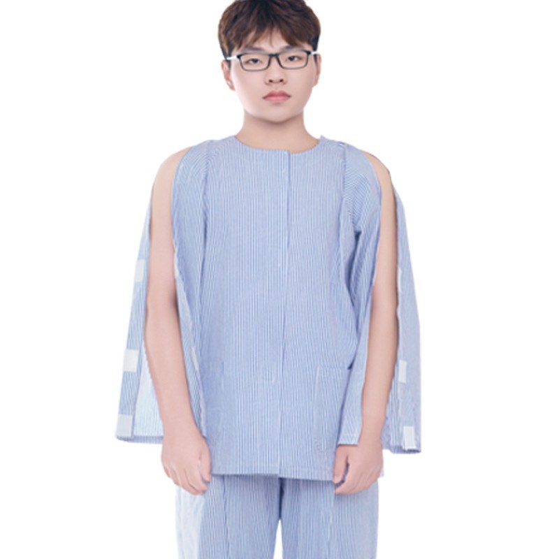 Easy-To-Wear Nursing Clothes for Leg Fracture Patients, Hospital Gowns, Pajamas for Bedridden Elderly, Moisture-Wicking Long Pants
