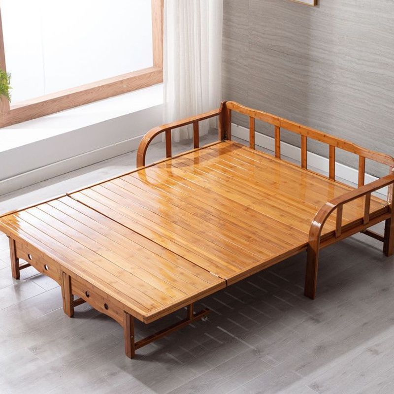 Bamboo Sofa Bed Dual-Purpose Foldable Double Lunch Break Home Living Room Small Apartment Office Single Leisure Sleeping Chair Bed