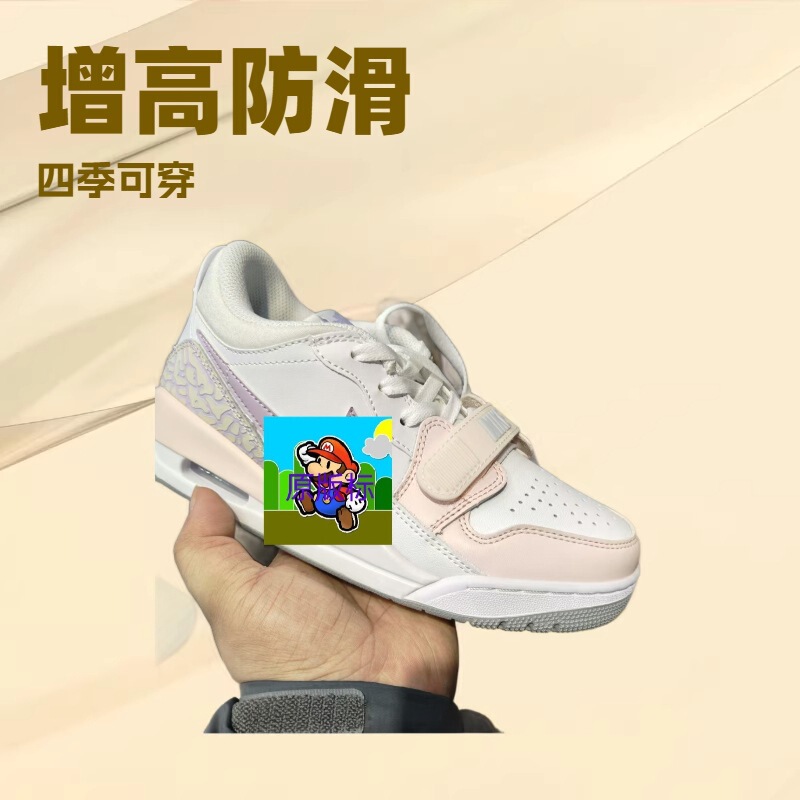 Putian Shoes, Pure Original Version, Aj312 Low-Top, Full Leather, Unisex Casual Sports Shoes with Air Cushion